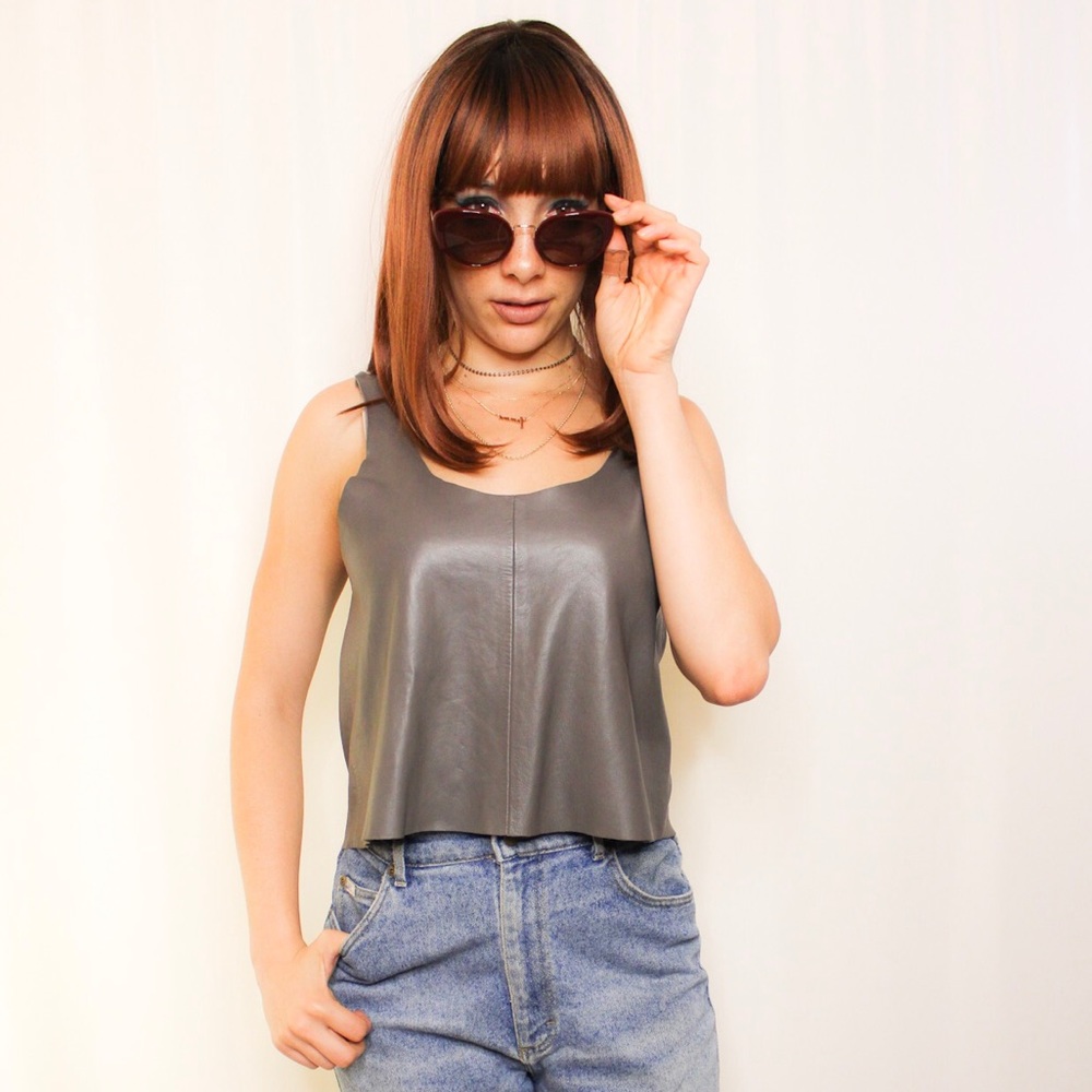 Leather Tank Top